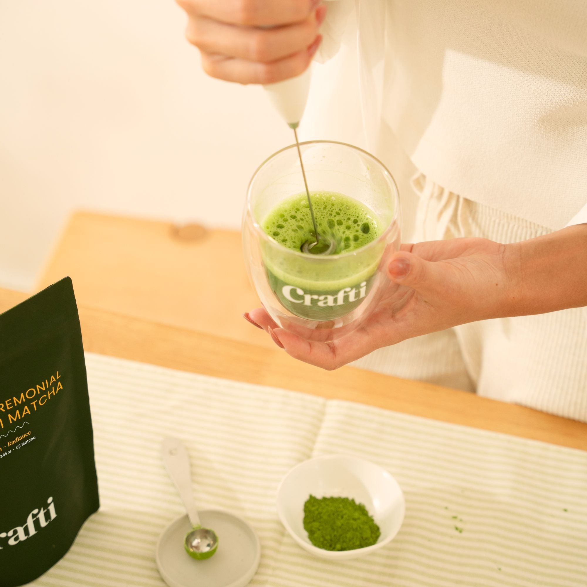 Ceremonial Barista Matcha 75g + Free 1-Minute Matcha Kit